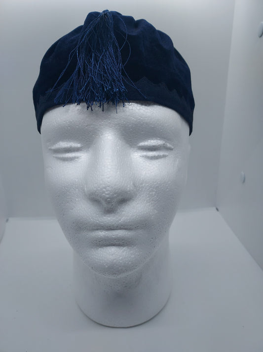 Blue Men's Chechen Kufi hat